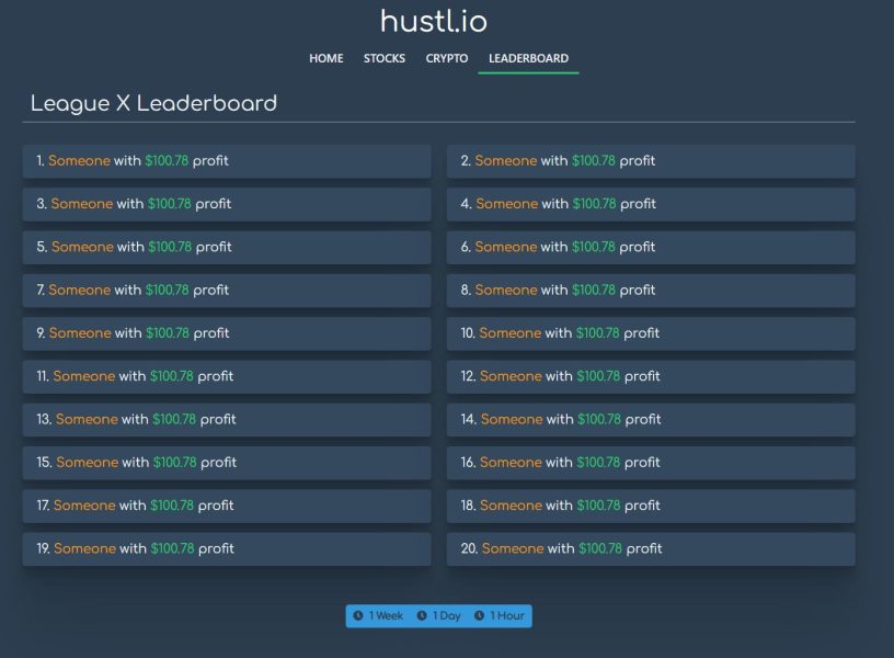 hustl leaderboard